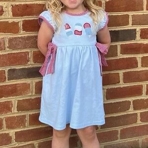 Sitchy Fish Toddler Patriotic Dress